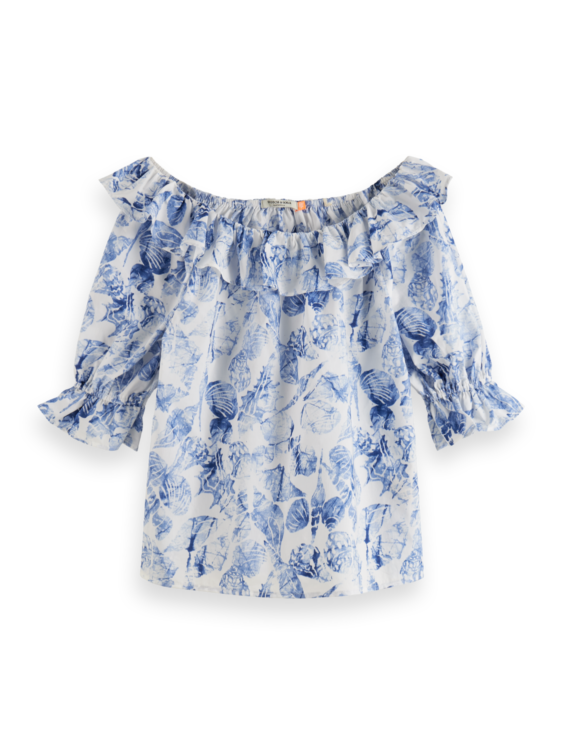 OFF SHOULDER TOP WITH RUFFLES