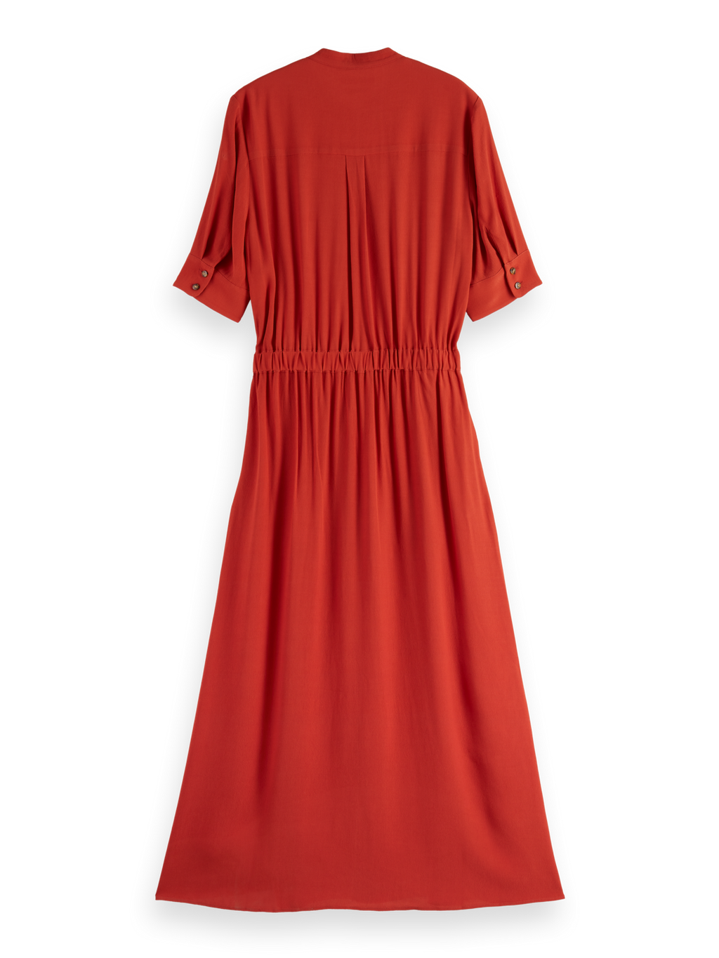 MIDI DRESS WITH BUTTON CLOSURE