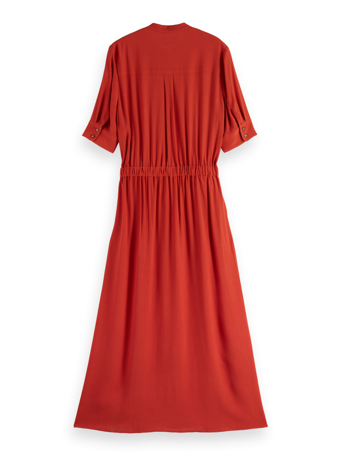 MIDI DRESS WITH BUTTON CLOSURE