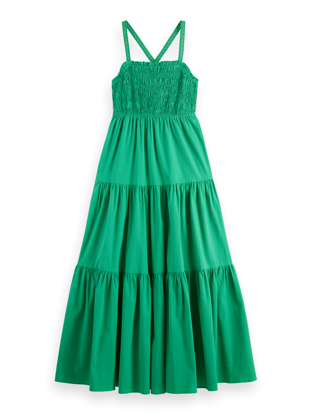 MAXI DRESS WITH SMOCK DETAIL