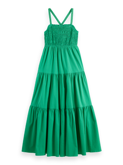 MAXI DRESS WITH SMOCK DETAIL