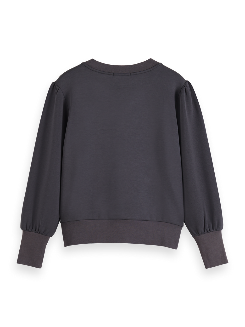 RUCHED YOKE SEAM MODAL SWEATSHIRT