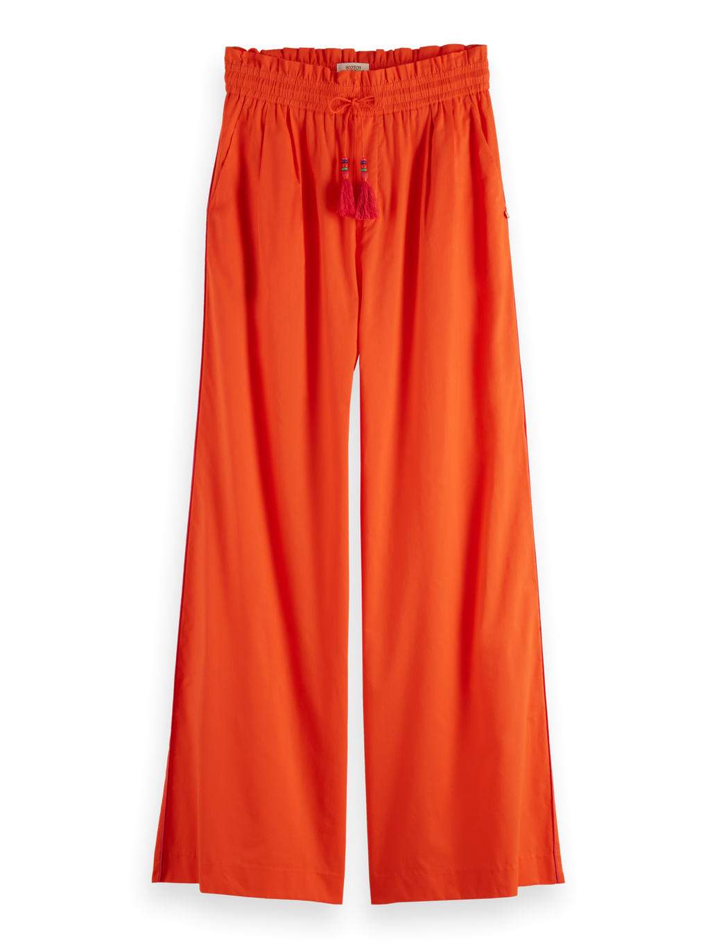 HIGH RISE COTTON VOILE PULL ON PANT