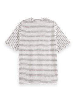 RELAXED FIT LUREX STRIPE T-SHIRT
