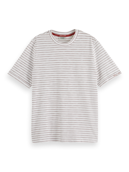 RELAXED FIT LUREX STRIPE T-SHIRT