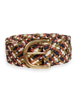 OVAL MULTI COLOR BRAIDED BELT
