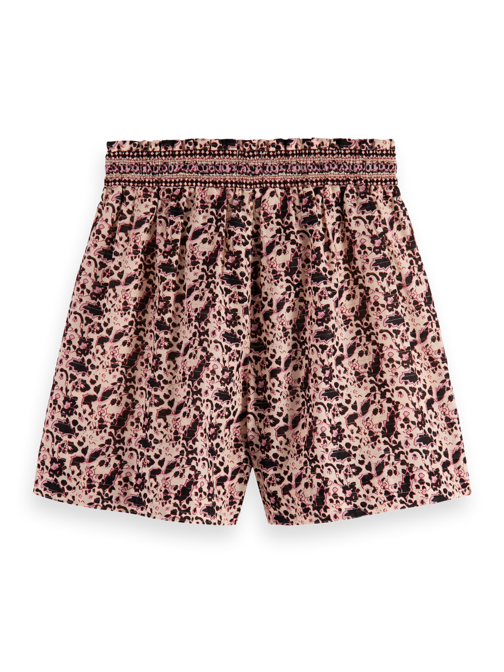 BLOCK FLORAL PRINTED SHORT