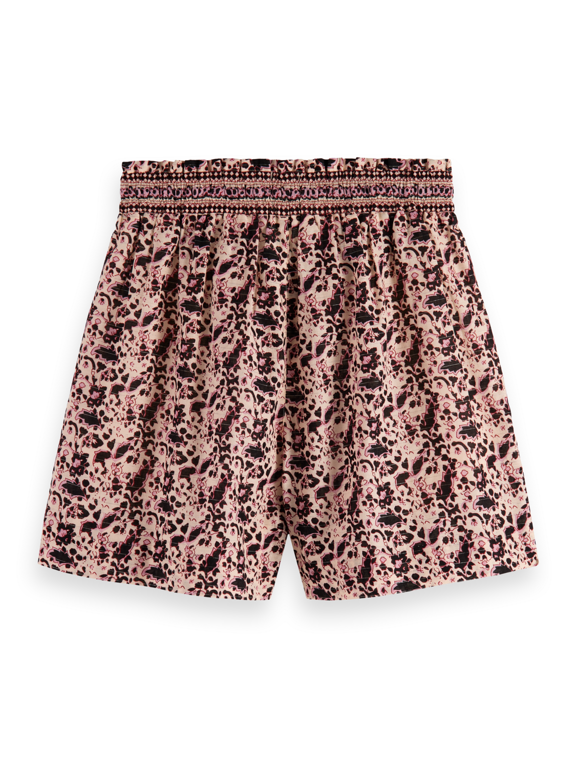 BLOCK FLORAL PRINTED SHORT