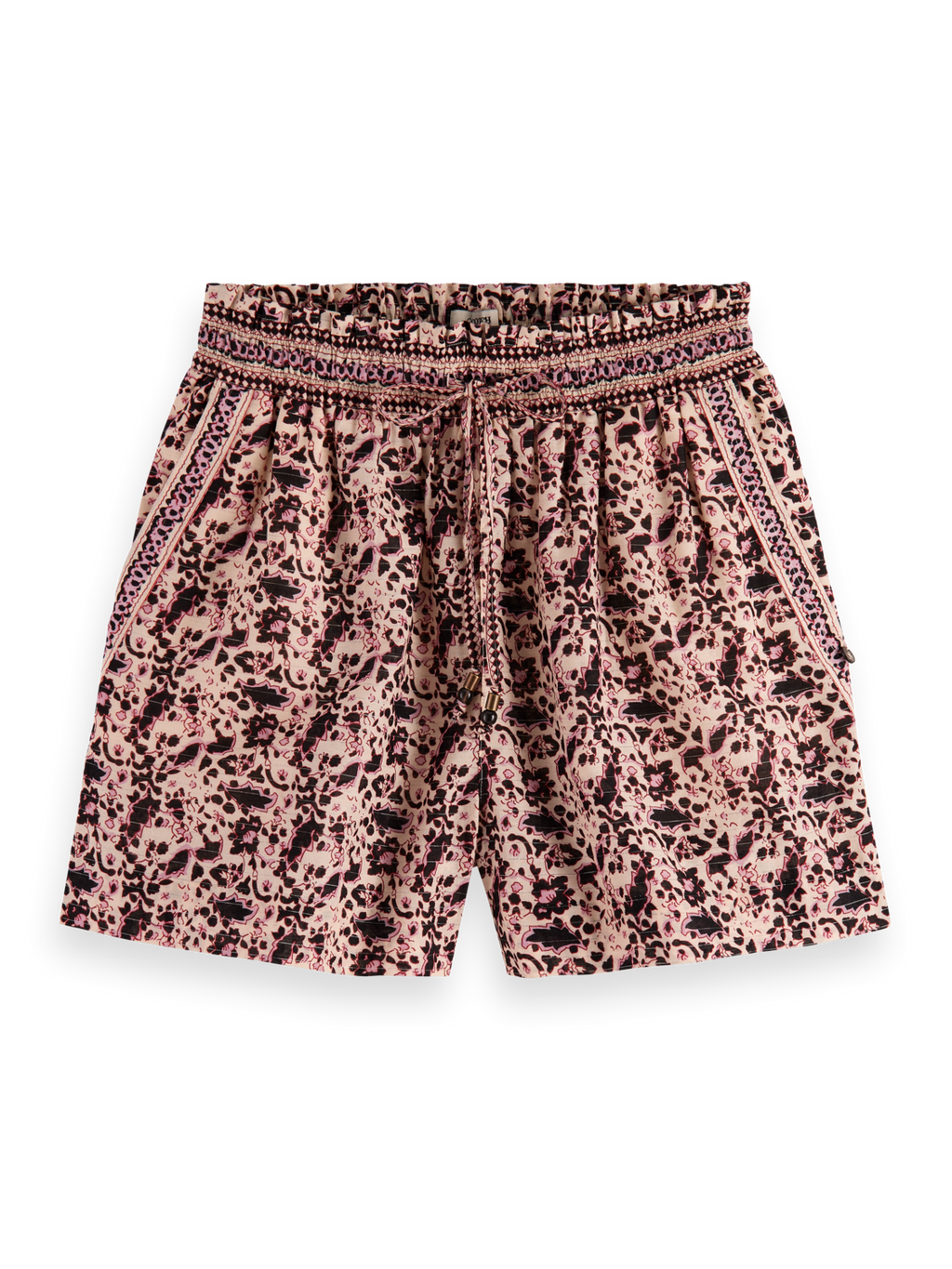 BLOCK FLORAL PRINTED SHORT