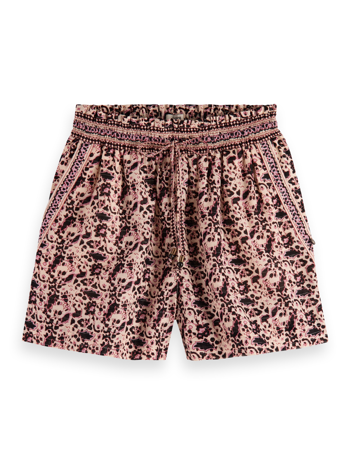 BLOCK FLORAL PRINTED SHORT