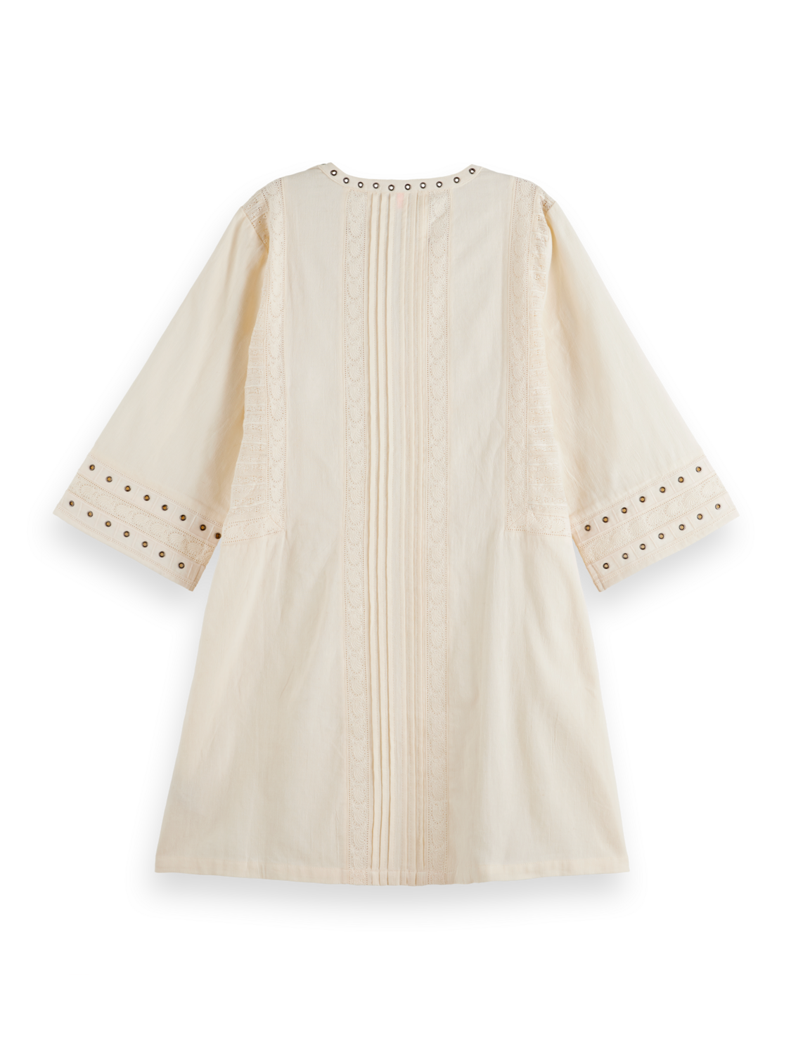 SHORT DRESS WITH EYELET DETAIL