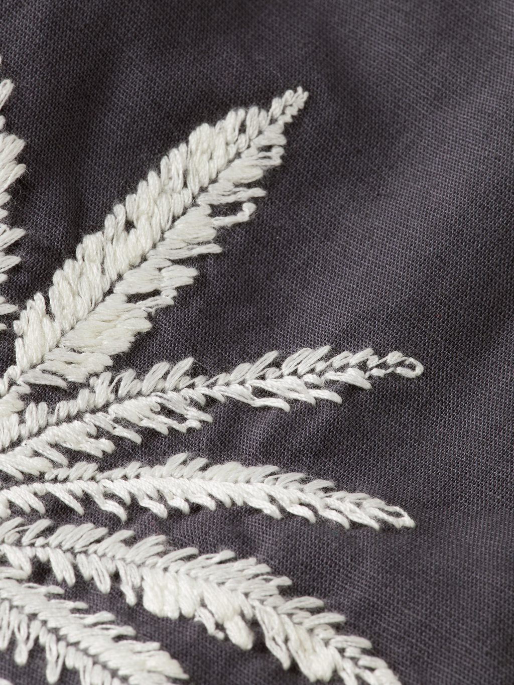 BELTED GILET WITH PALM EMBROIDERY