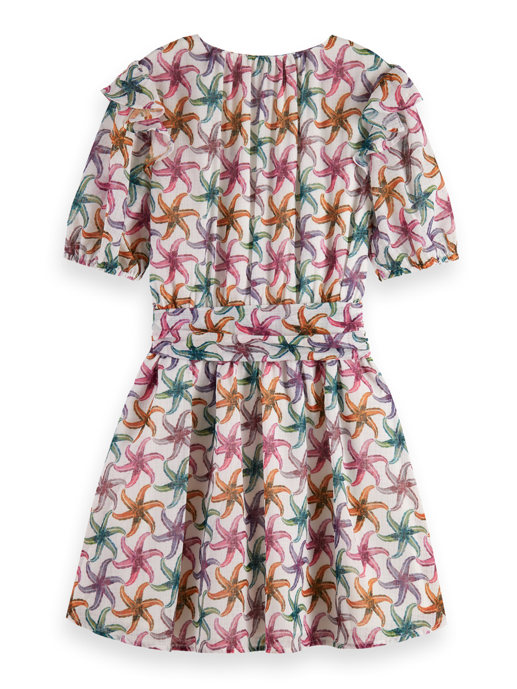 RUFFLED MINI DRESS