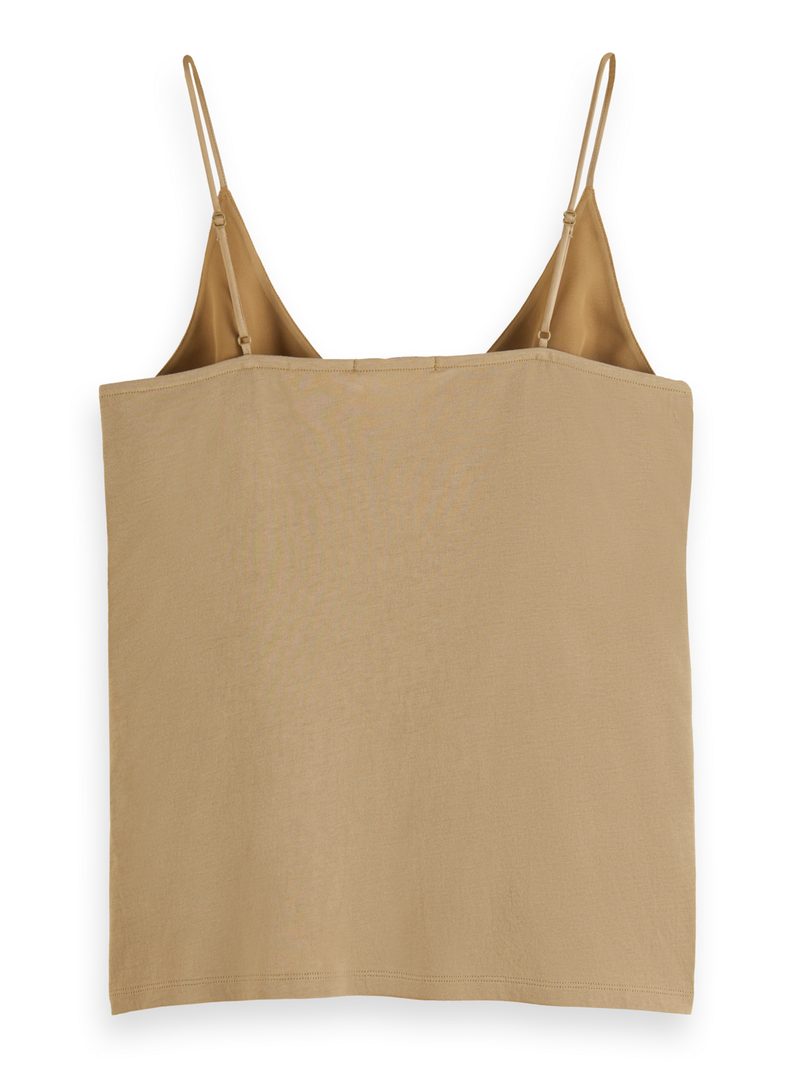 CAMISOLE WOVEN FRONT JERSEY BACK