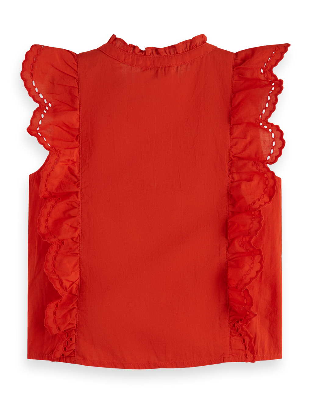 SLEEVELESS BRODERIE ANGLAISE TOP
