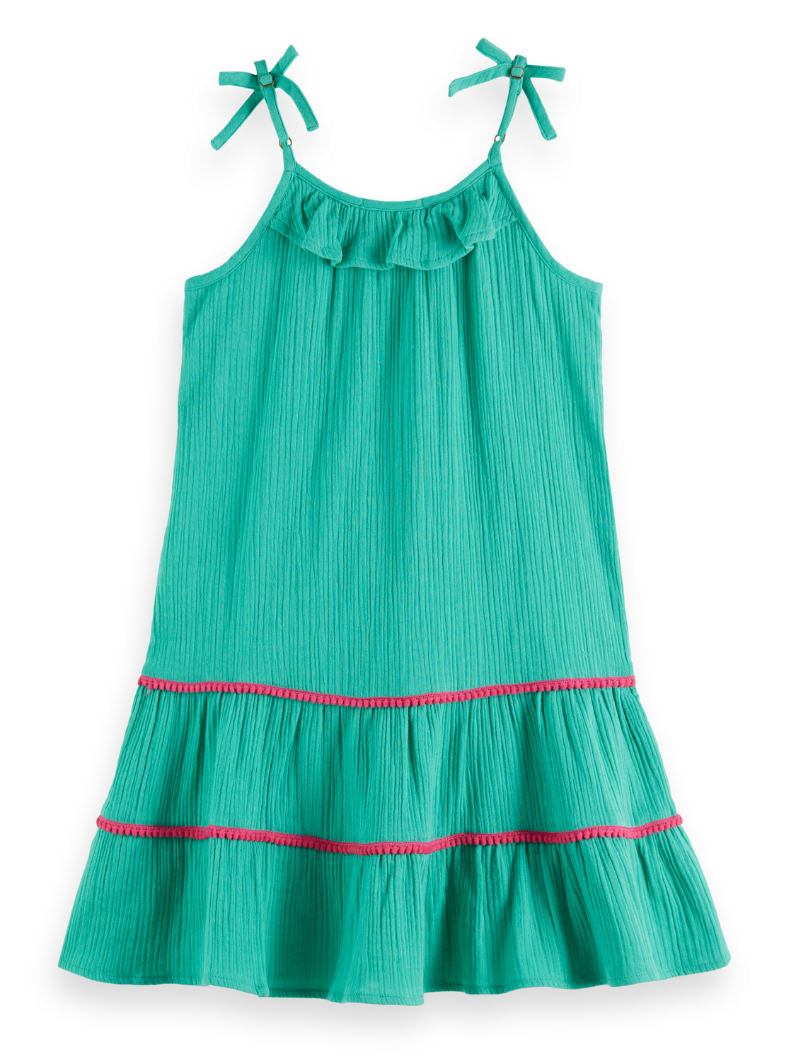 Girls A-LINE CRINKLE COTTON DRESS