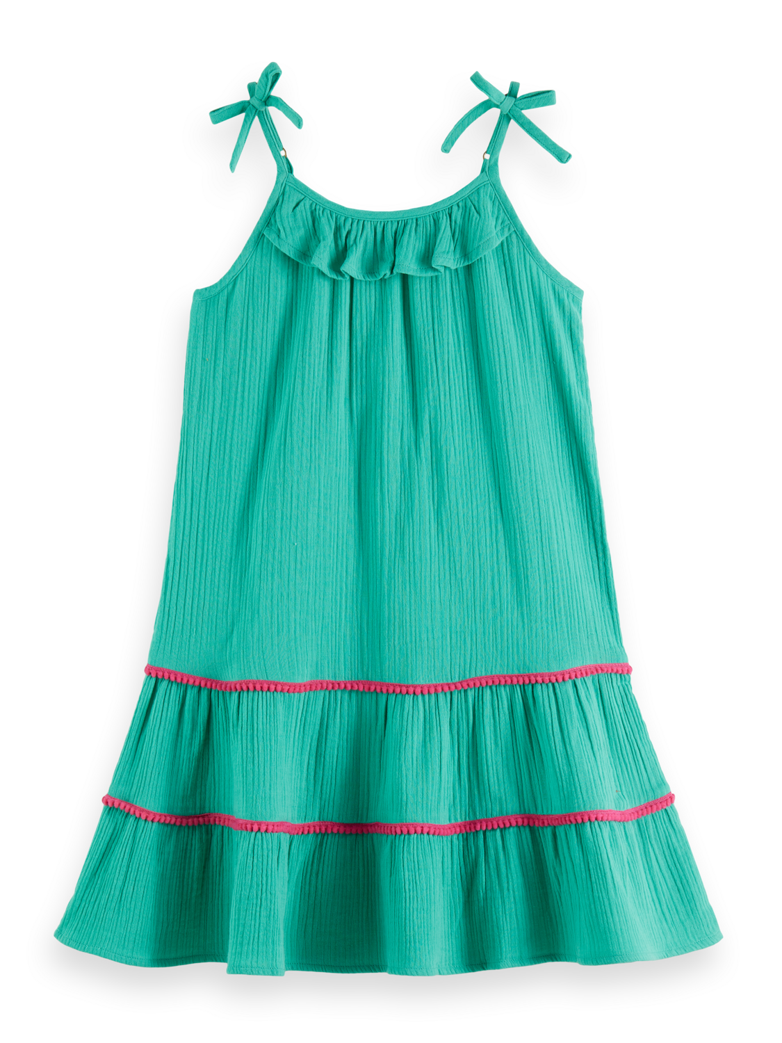 Girls A-LINE CRINKLE COTTON DRESS