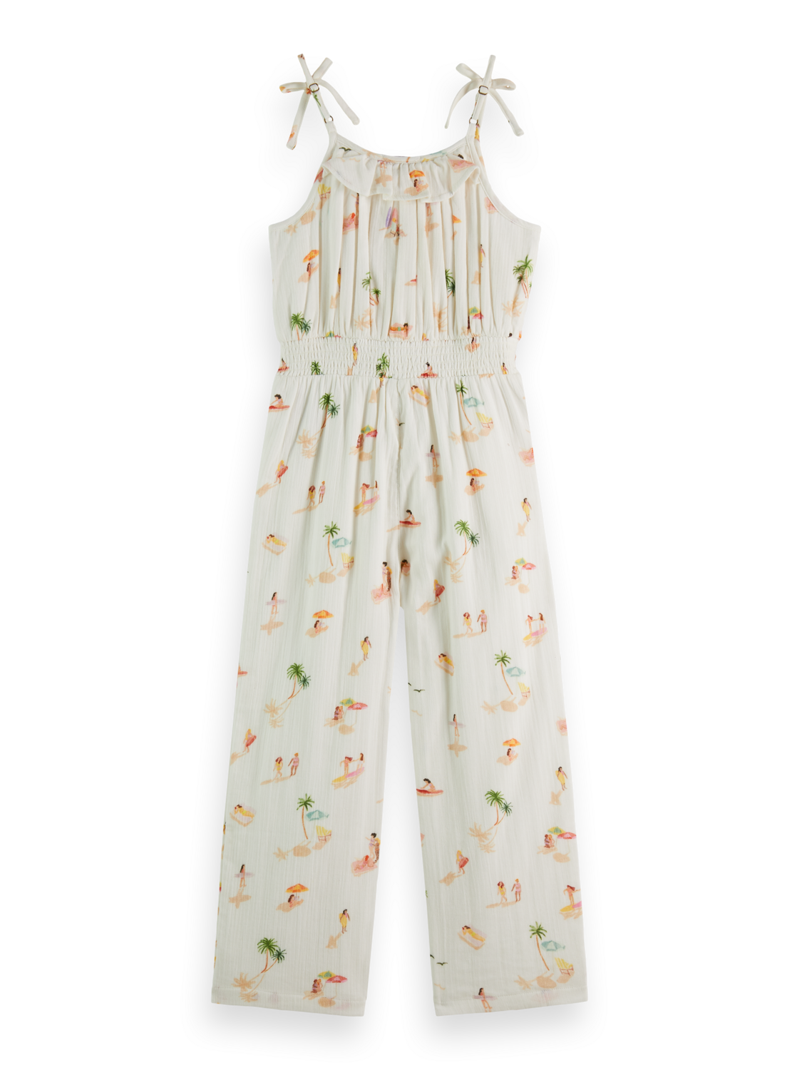ALL-OVER PRINTED CRINKLE COTTON ALL-IN-ONE