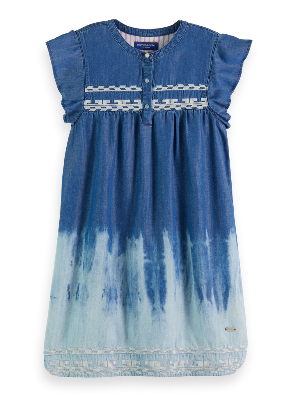 SHORT SLEEVE DRESS - WASHED INDIGO