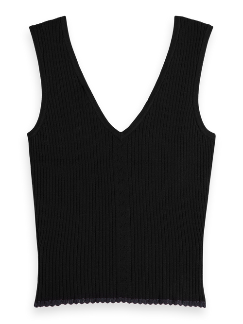 TIE BACK KNITTED TANK