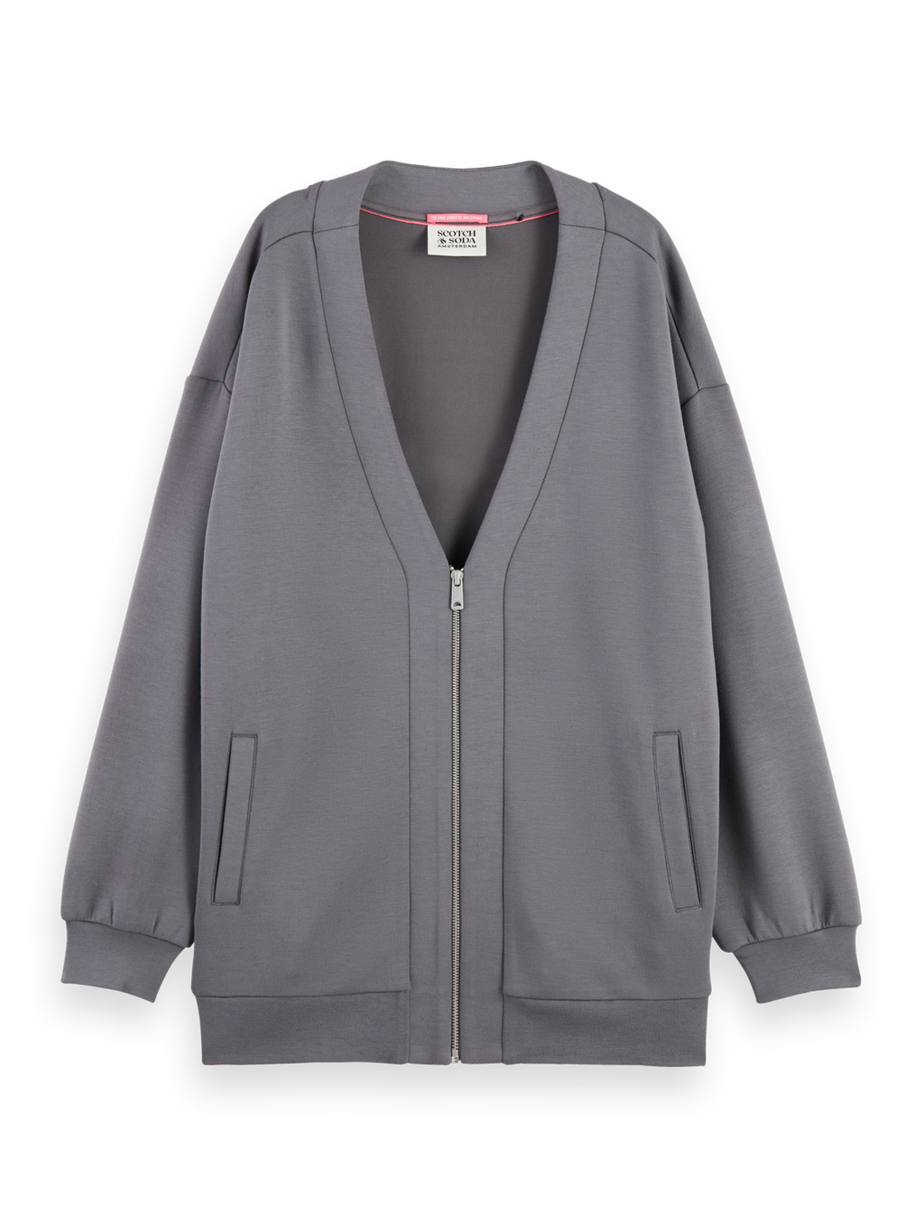 OVERSIZED JERSEY BOMBER JACKET
