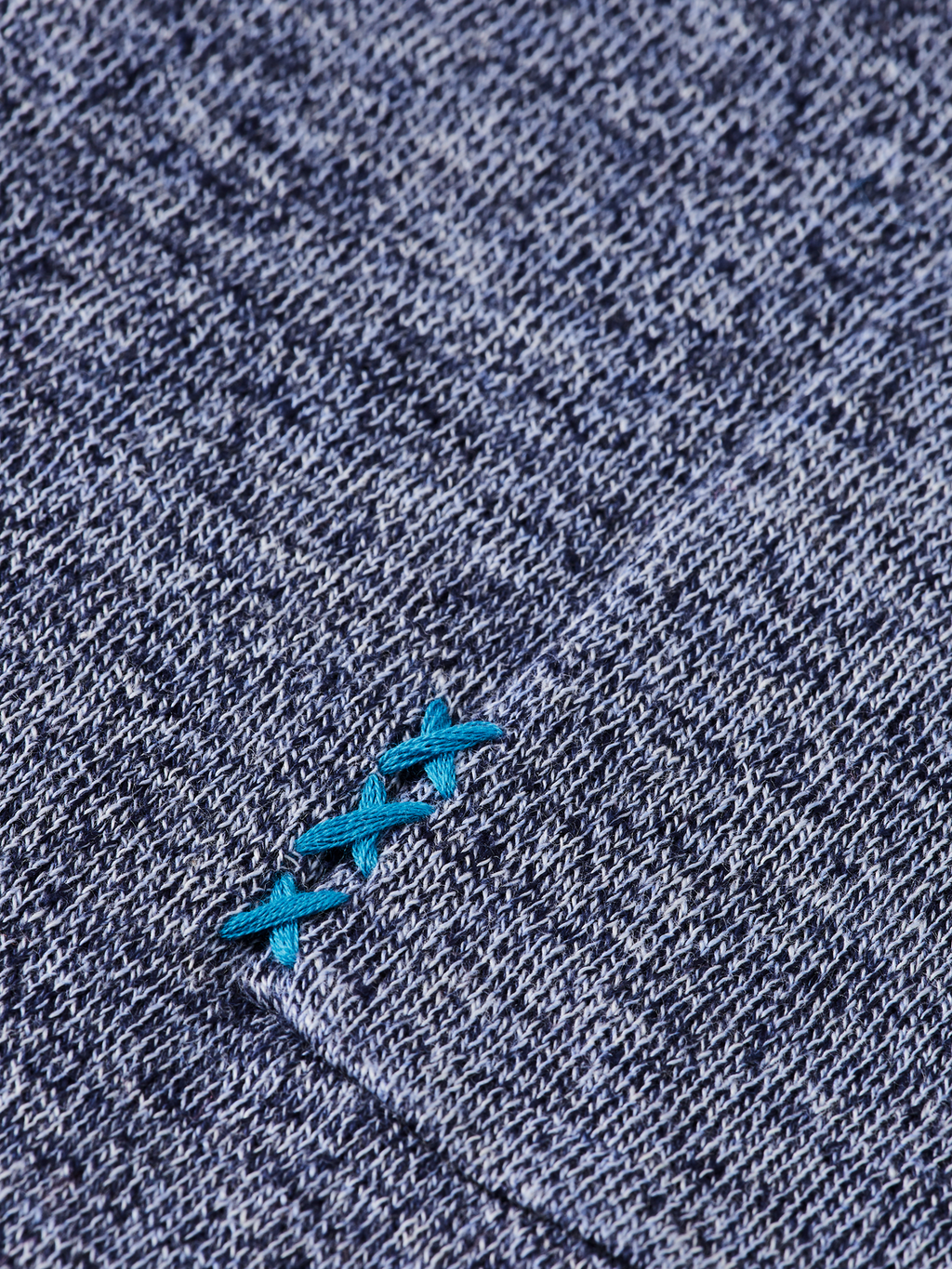 LINEN COTTON BLEND CREW NECK