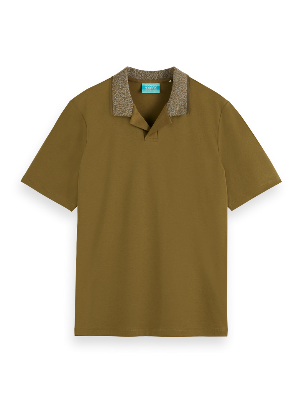 MELANGE COLLAR POLO