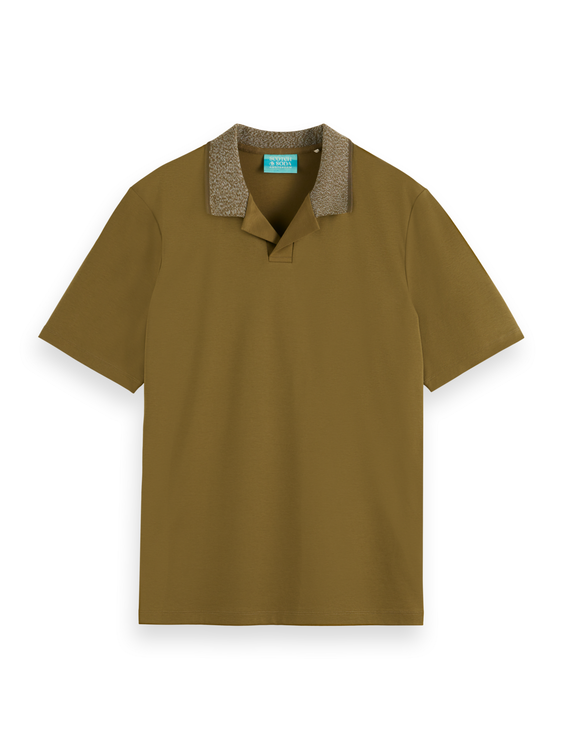 MELANGE COLLAR POLO