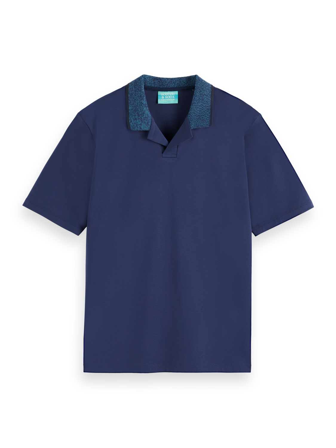 MELANGE COLLAR POLO