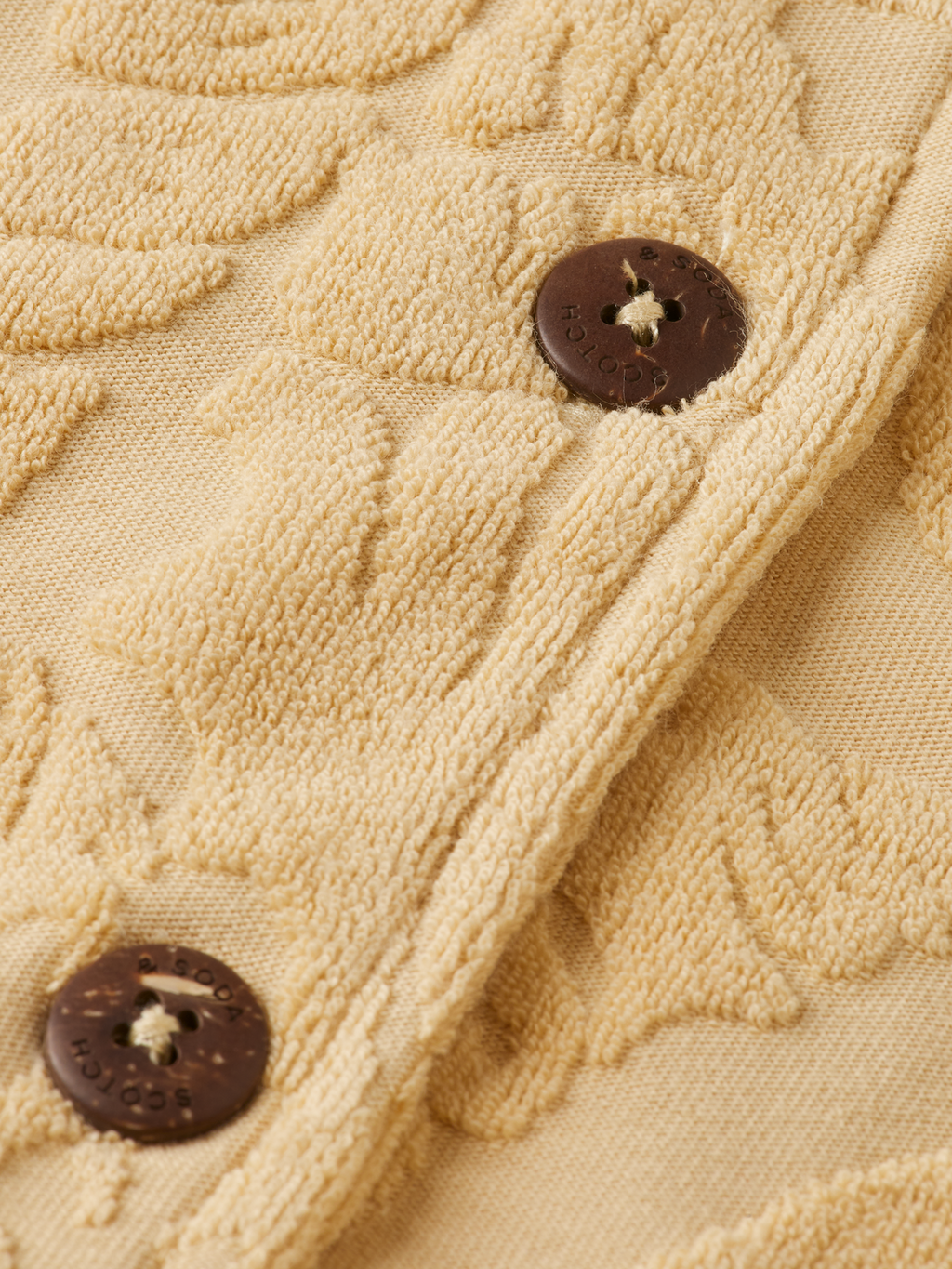 JACQUARD TOWELING CAMP SHIRT