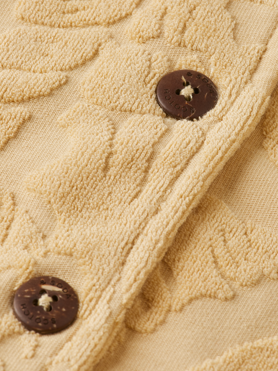 JACQUARD TOWELING CAMP SHIRT