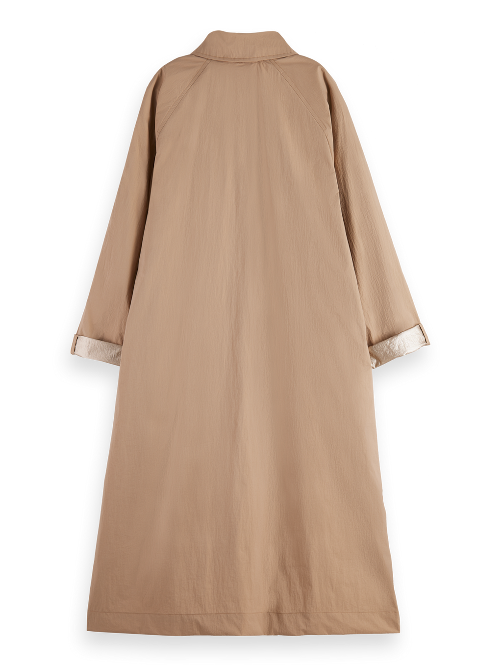 OVERSIZED TRENCHCOAT WITH GOLD LINING