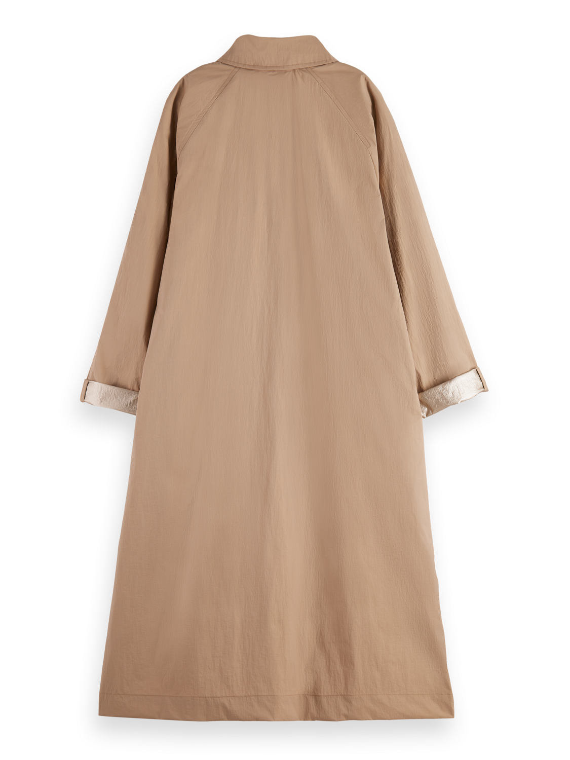 OVERSIZED TRENCHCOAT WITH GOLD LINING