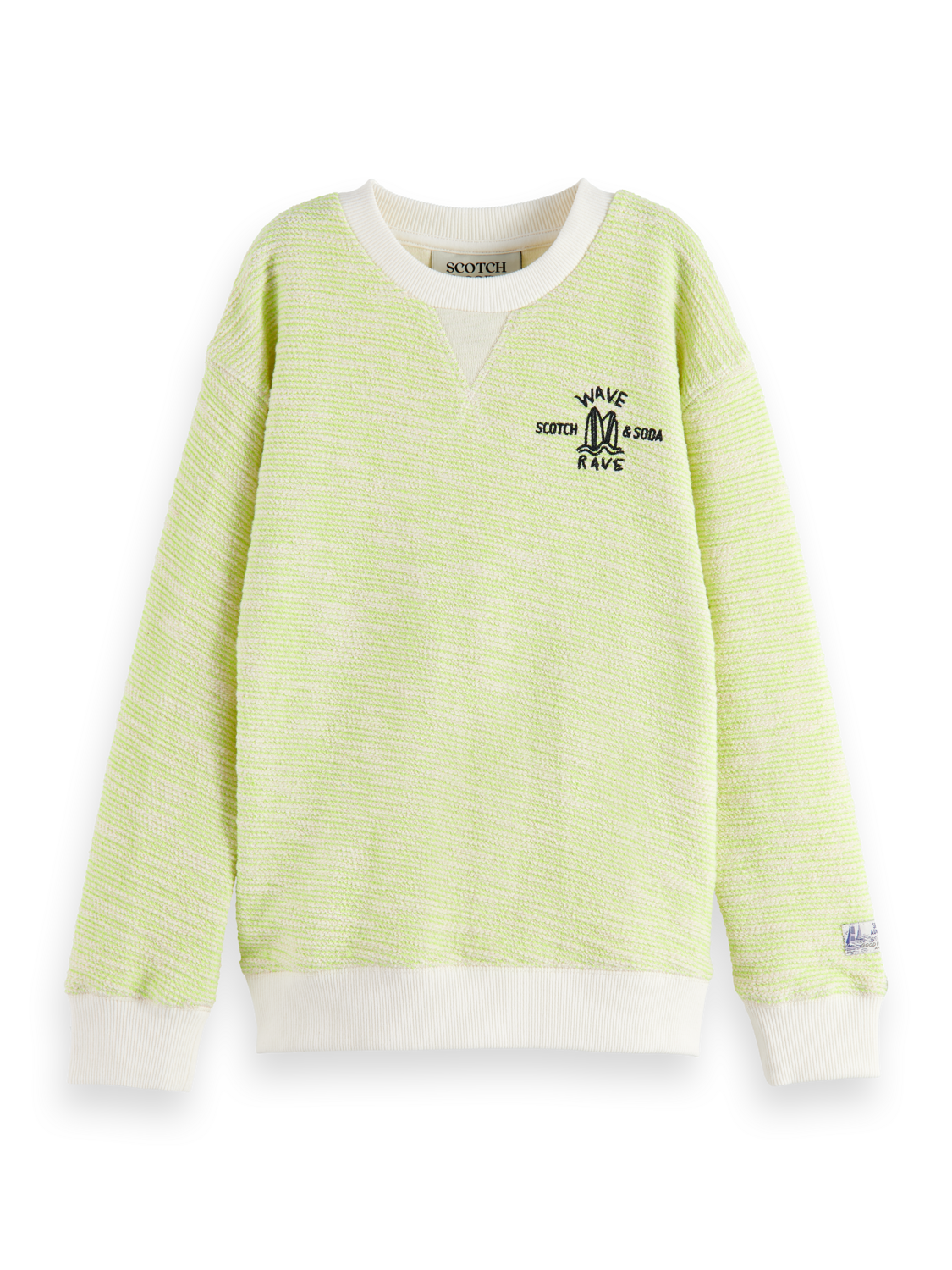 RELAXED-FIT STRUCTURED FELPA SWEATSHIRT