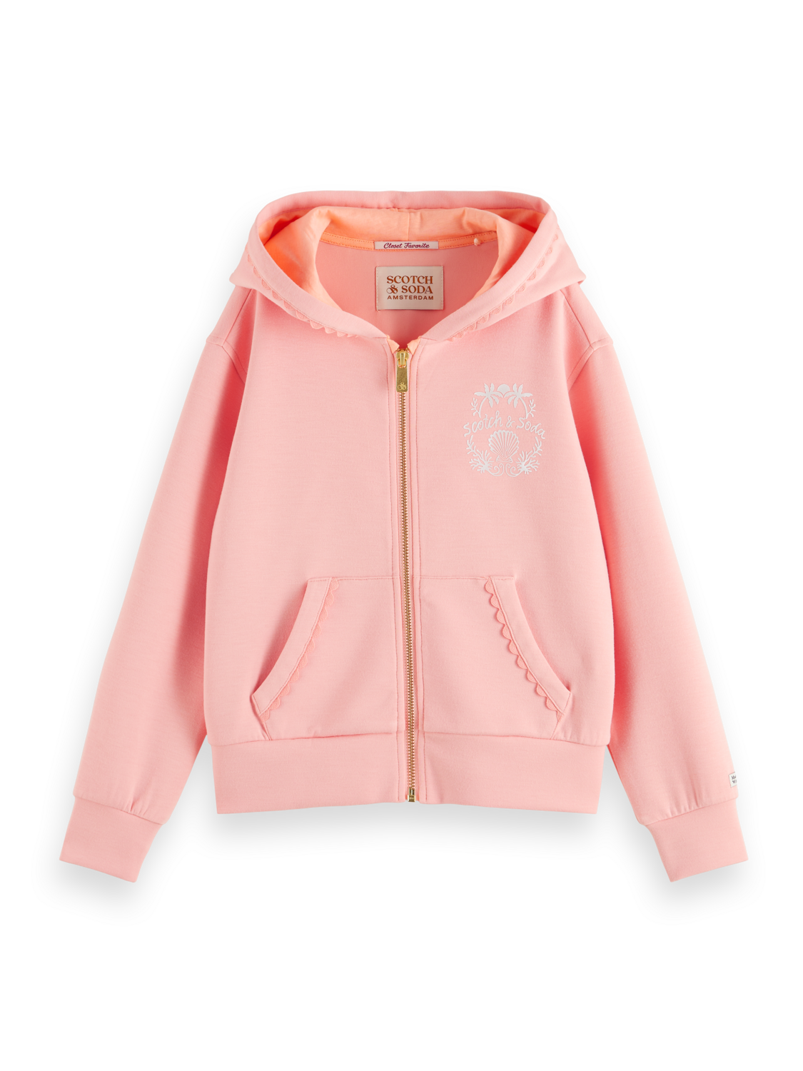 Girls SOFT ZIP-THROUGH RELAXED HOODIE