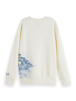 RELAXED-FIT PLACED ARTWORK SWEATSHIRT
