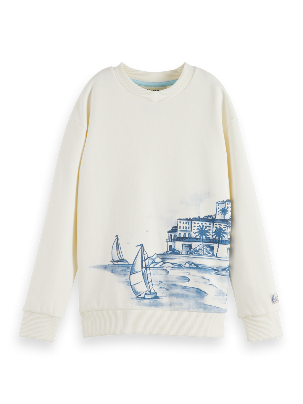 RELAXED-FIT PLACED ARTWORK SWEATSHIRT