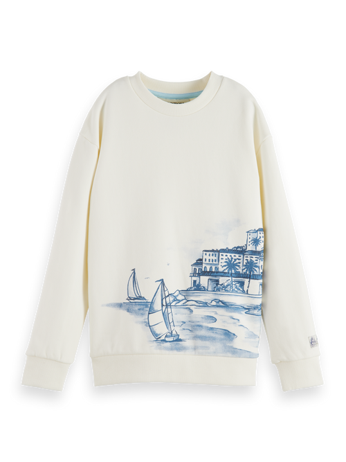 RELAXED-FIT PLACED ARTWORK SWEATSHIRT