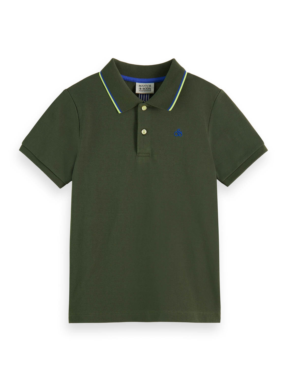 PIQUE POLO WITH TIPPING