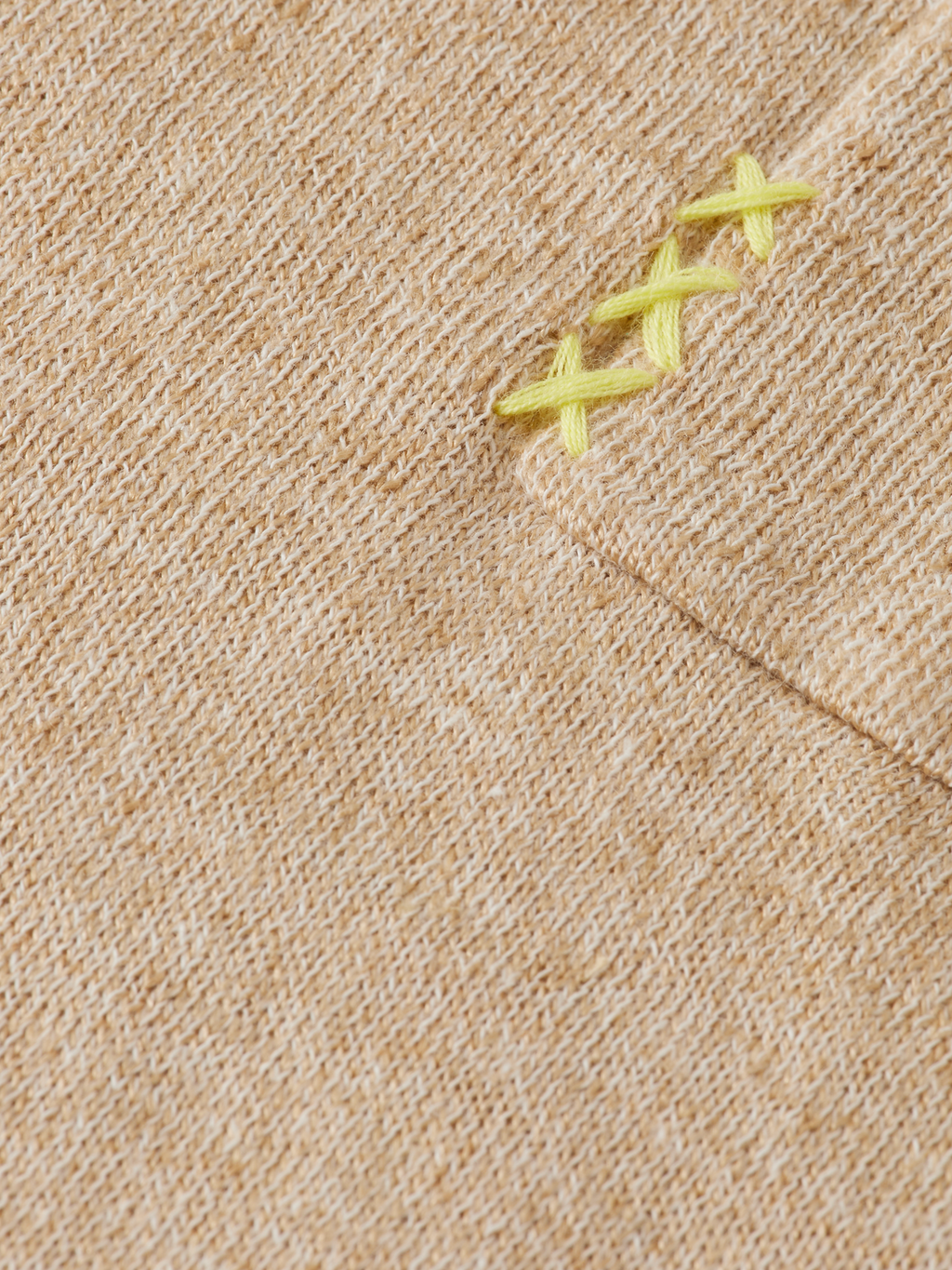LINEN COTTON BLEND CREW NECK