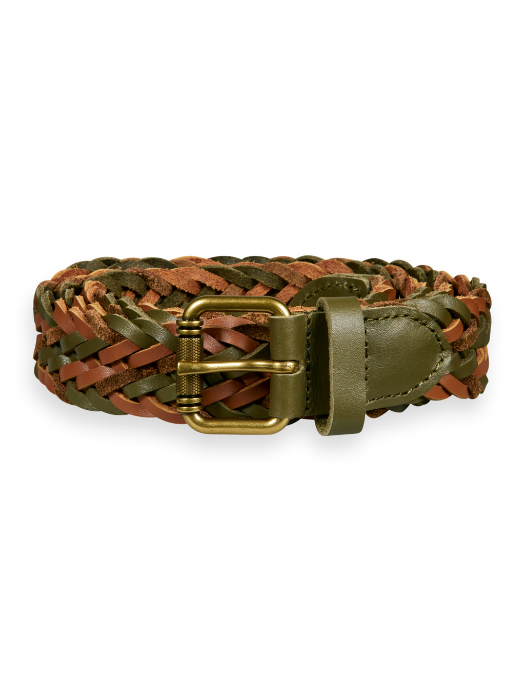 BRAIDED LEATHER BELT
