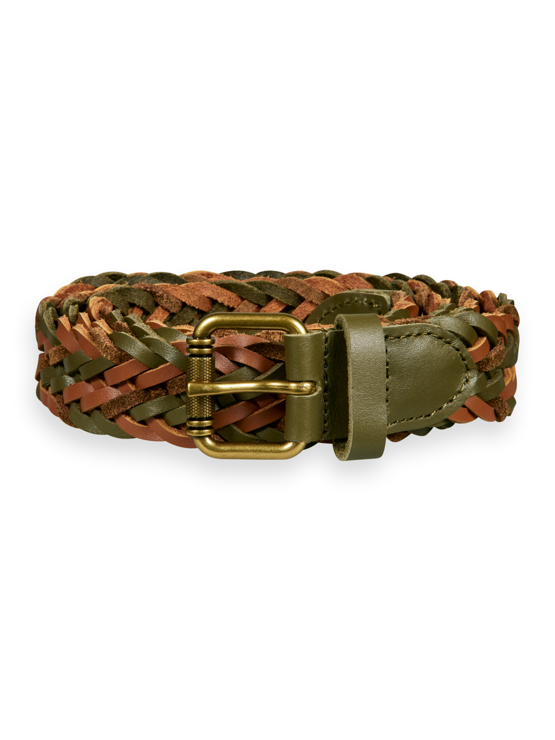 BRAIDED LEATHER BELT