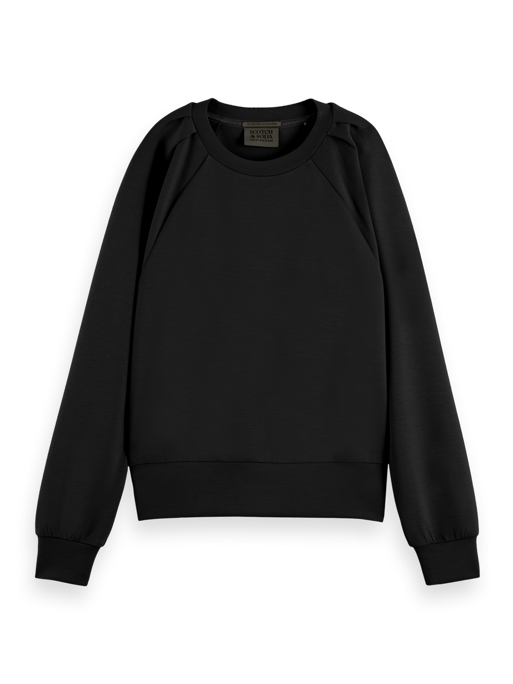 PLEATED SHOULDER SWEATSHIRT