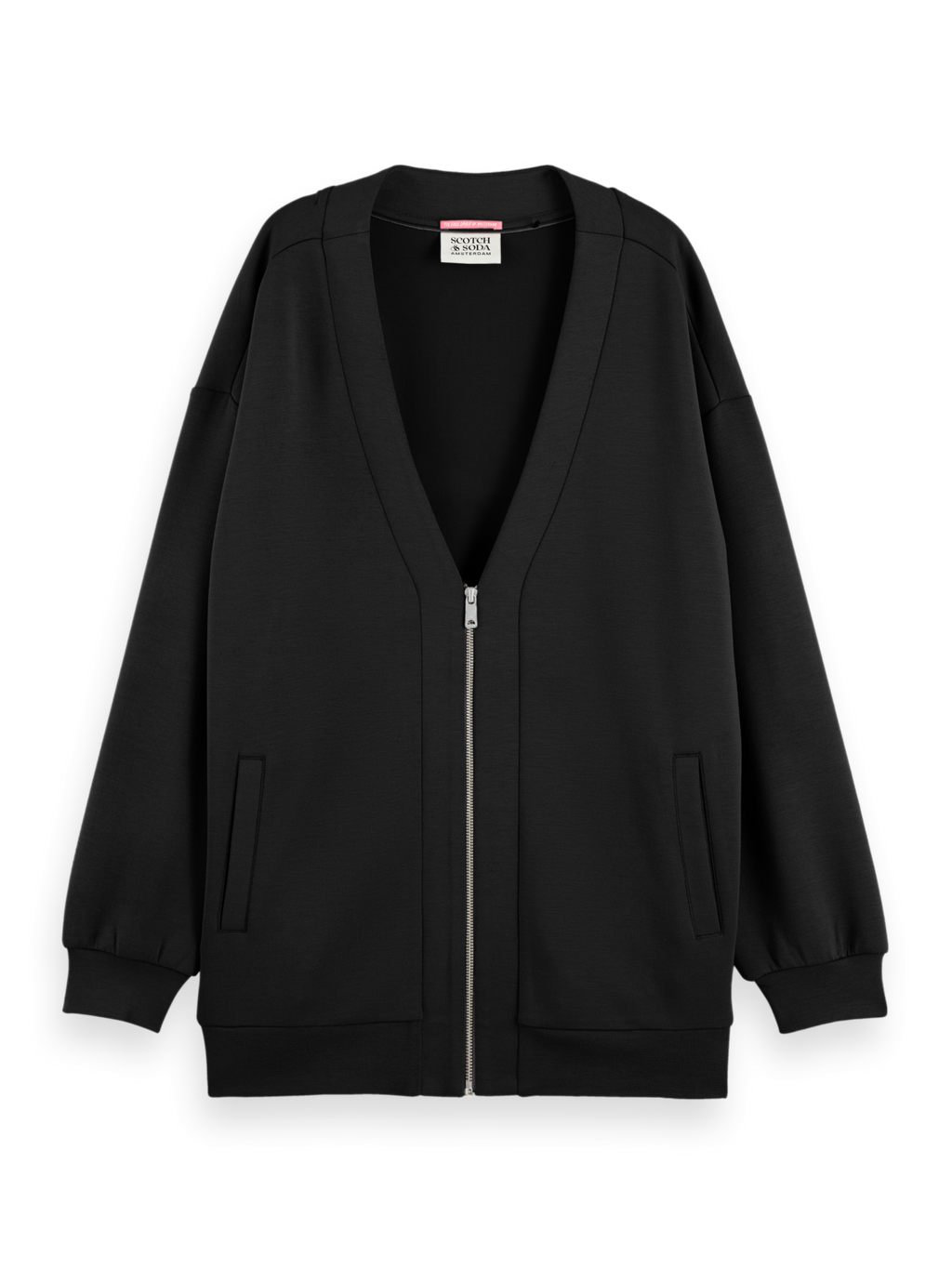 OVERSIZED JERSEY BOMBER JACKET