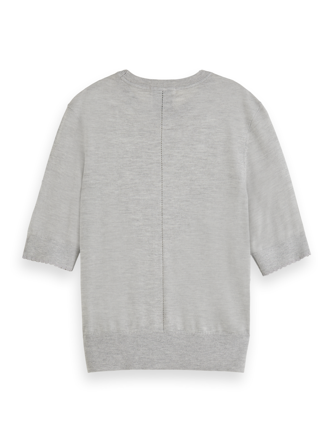 Kurzärmliger Pullover mit Rundhalsausschnitt