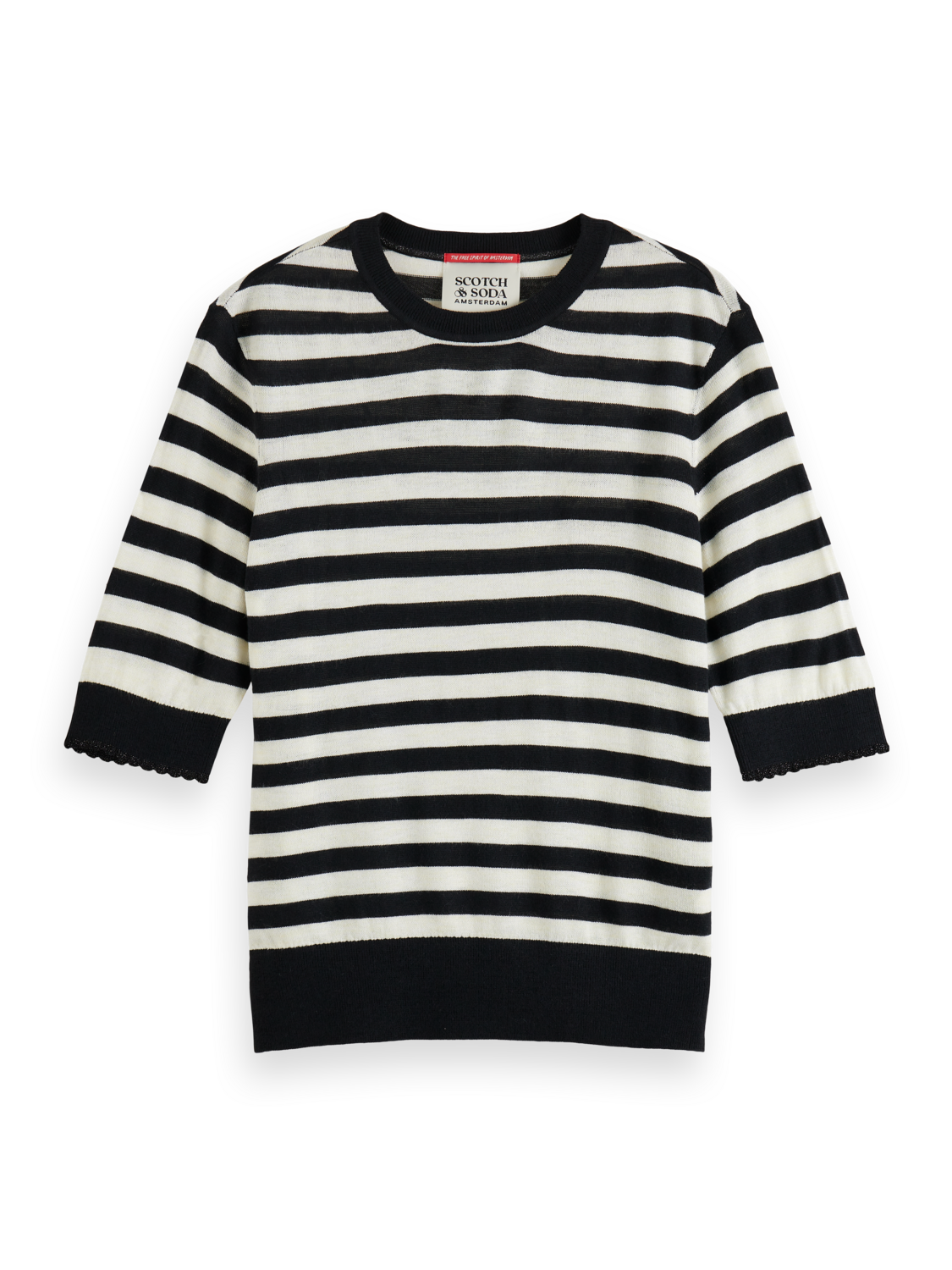 CREW NECK SHORT SLEEVED PULLOVER