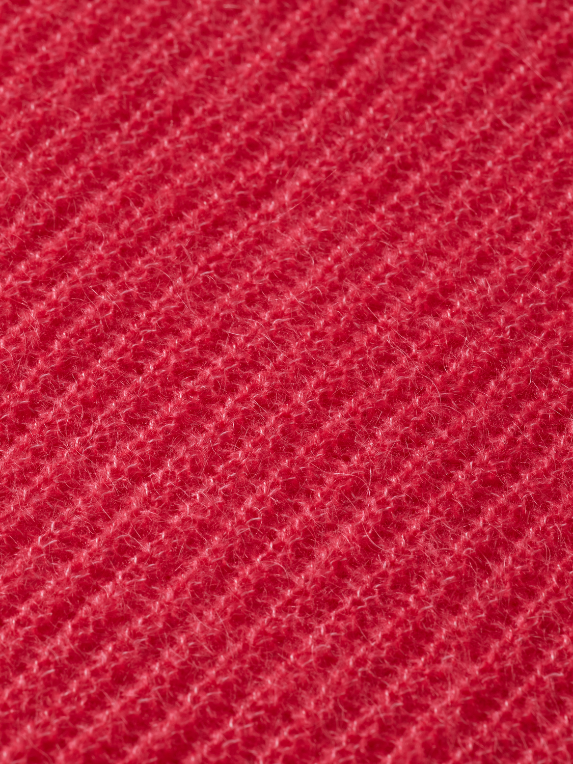 FUZZY OPEN KNIT RELAXED PULLOVER