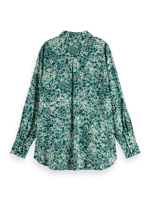 VISCOSE PRINTED RELAXED FIT SHIRT