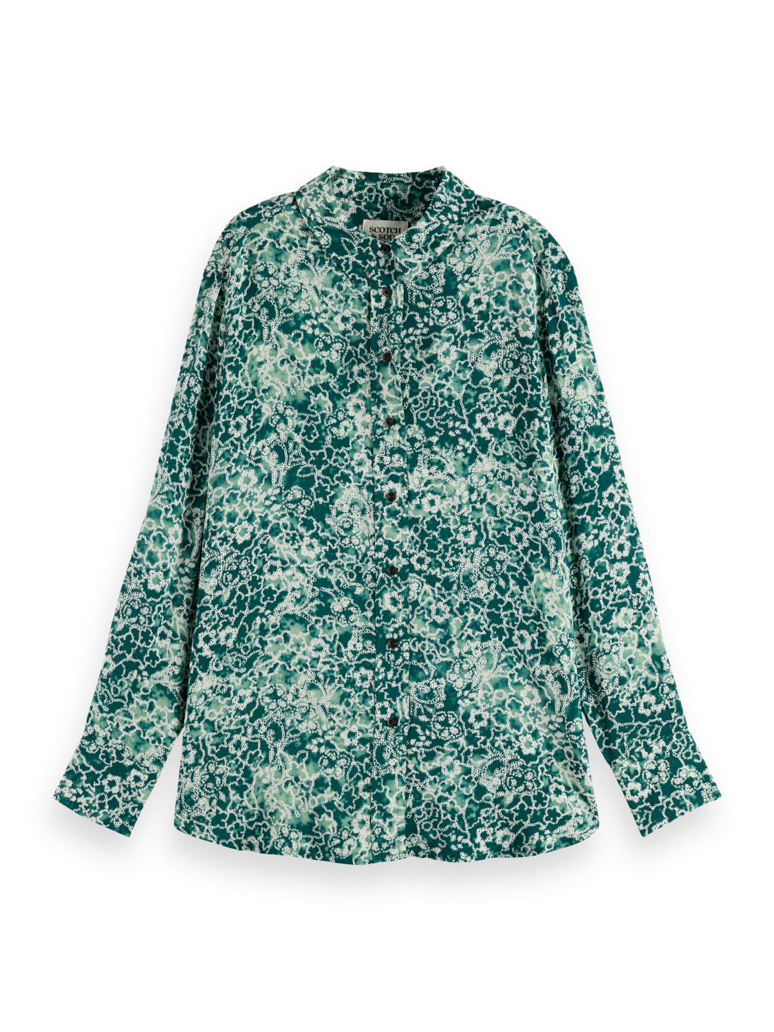 VISCOSE PRINTED RELAXED FIT SHIRT
