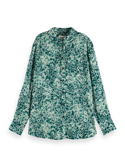 VISCOSE PRINTED RELAXED FIT SHIRT